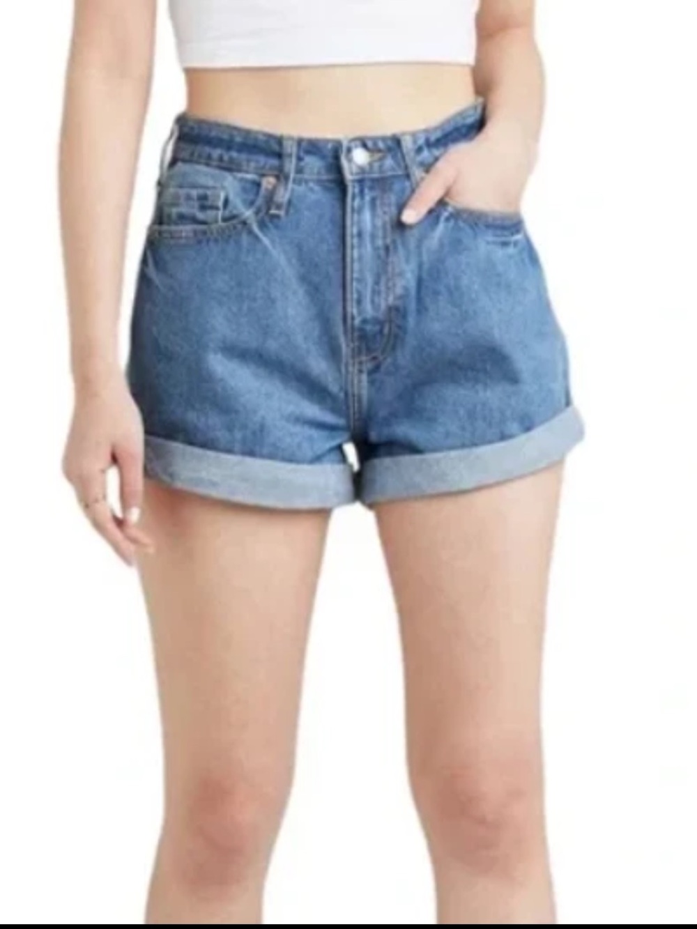 Wild Fable Highest Rise Mom Shorts, Size 8   / 39 - NWT!